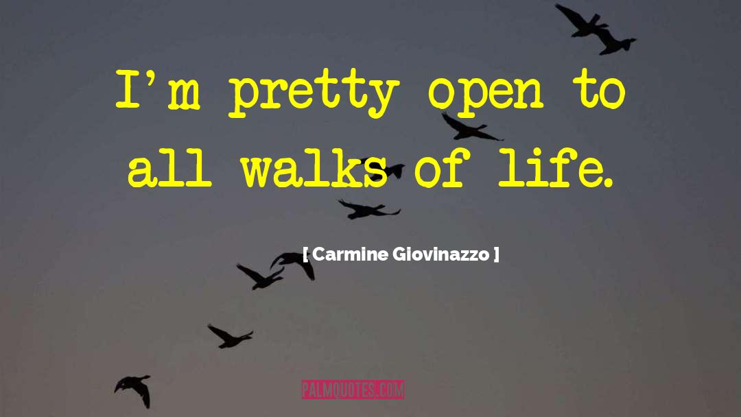 Walks Of Life quotes by Carmine Giovinazzo