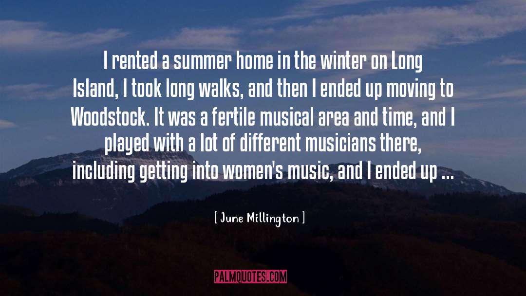 Walks quotes by June Millington