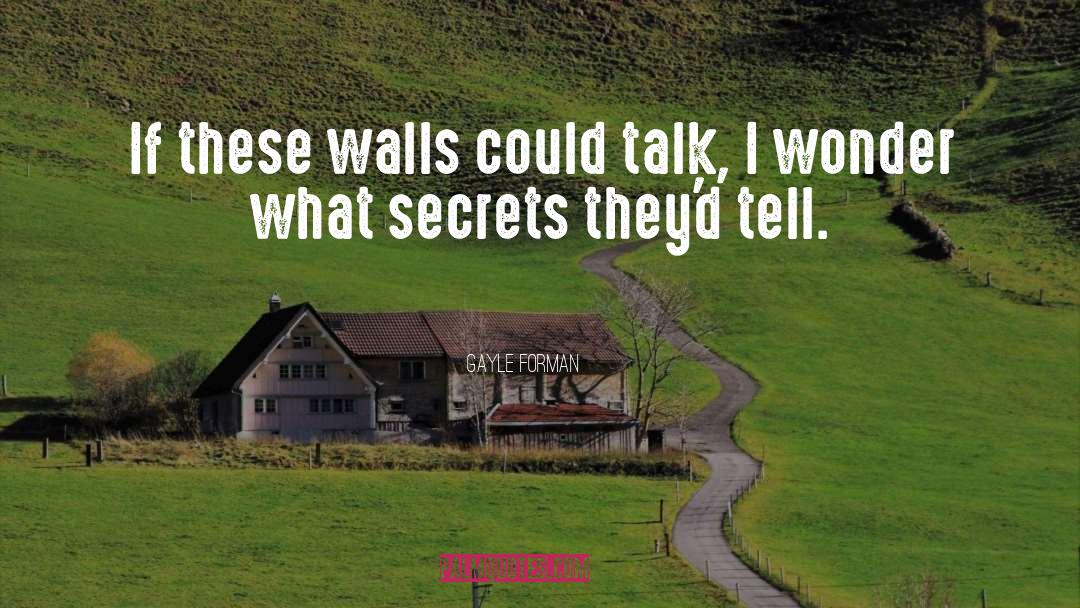 Wall Sides quotes by Gayle Forman