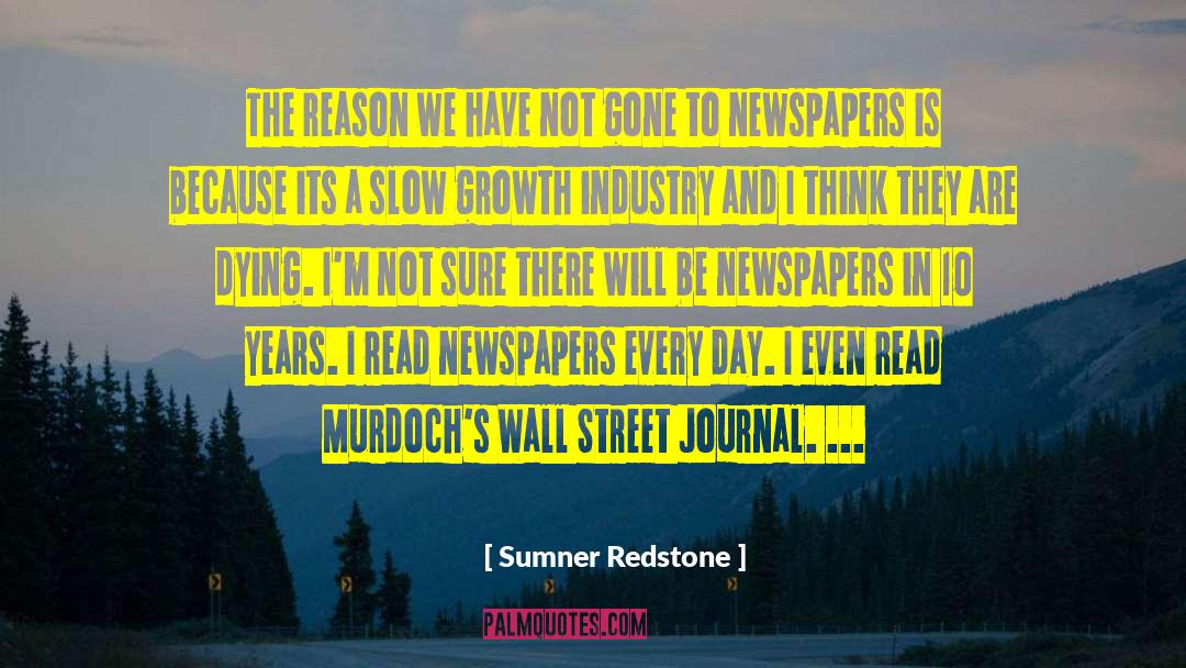 Wall Street Journal quotes by Sumner Redstone