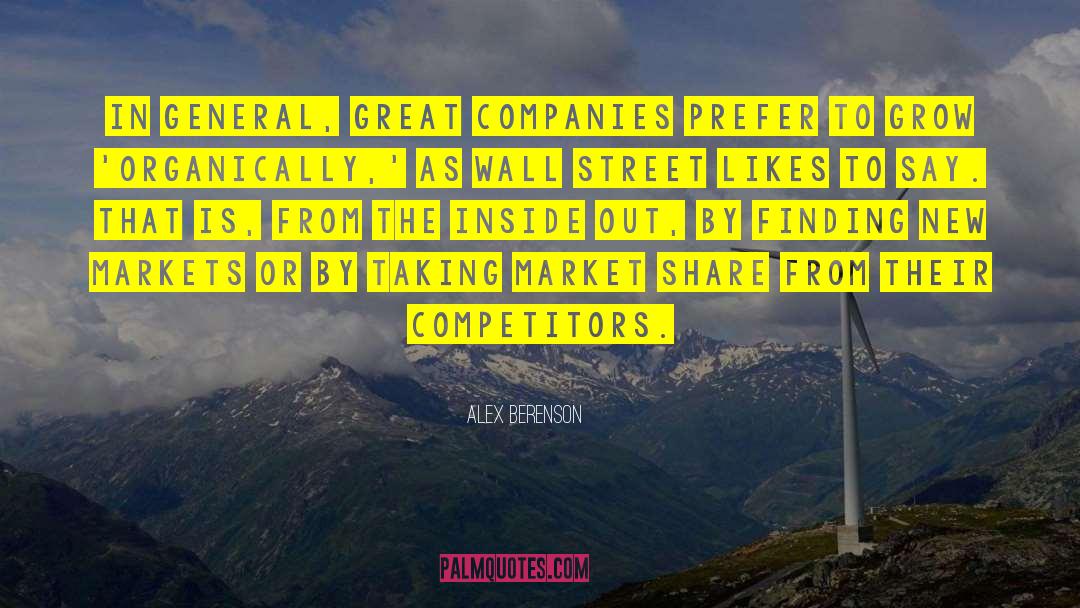 Wall Street Mindset quotes by Alex Berenson