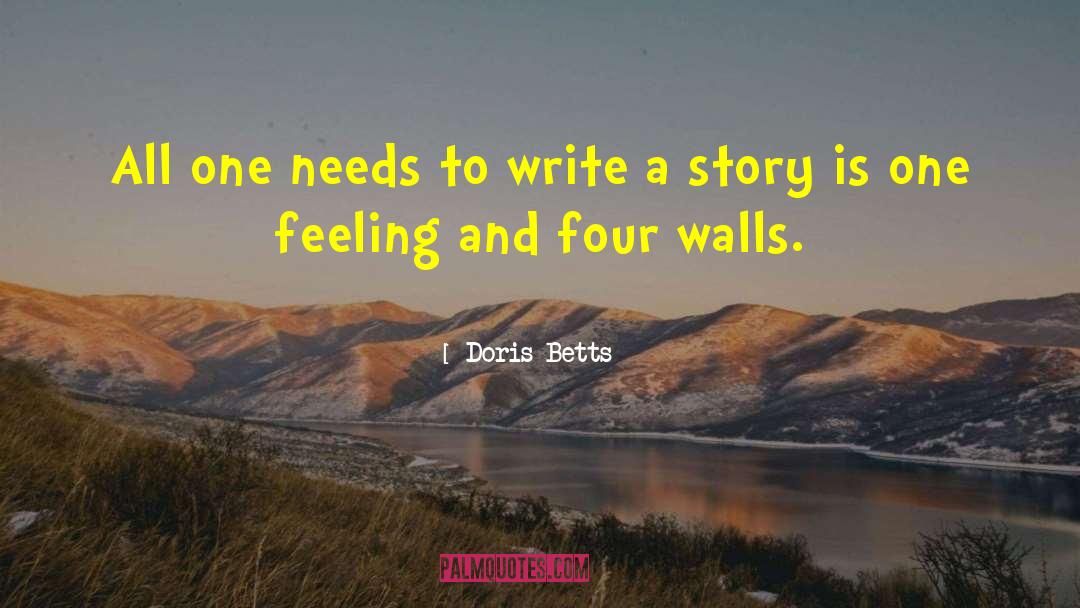 Wall Writing quotes by Doris Betts