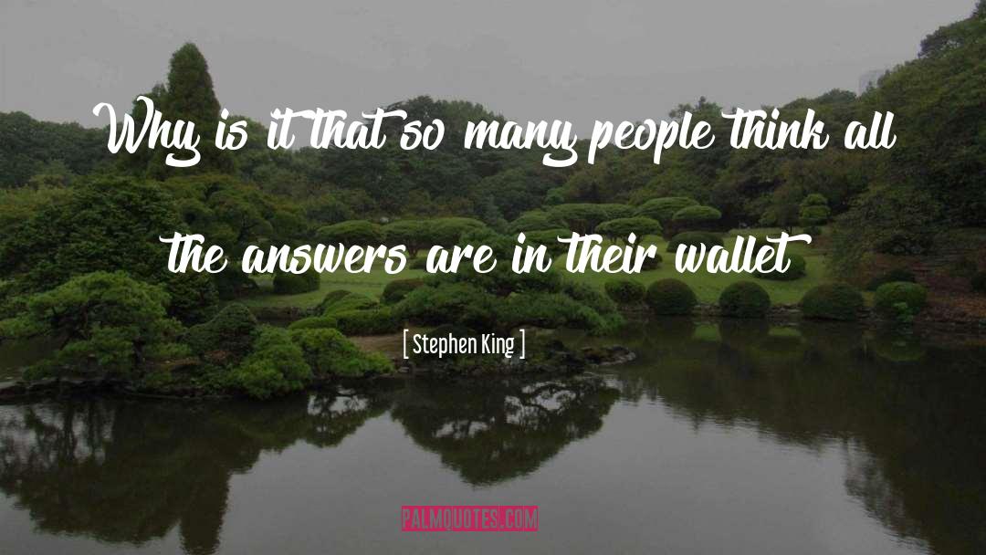 Wallet quotes by Stephen King