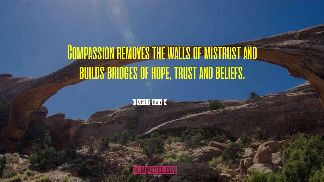 Walls Of Mistrust quotes by Amit Ray