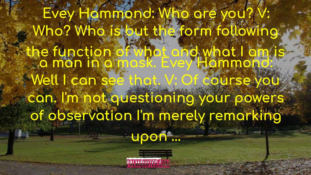 Wally Hammond quotes by Alan Moore