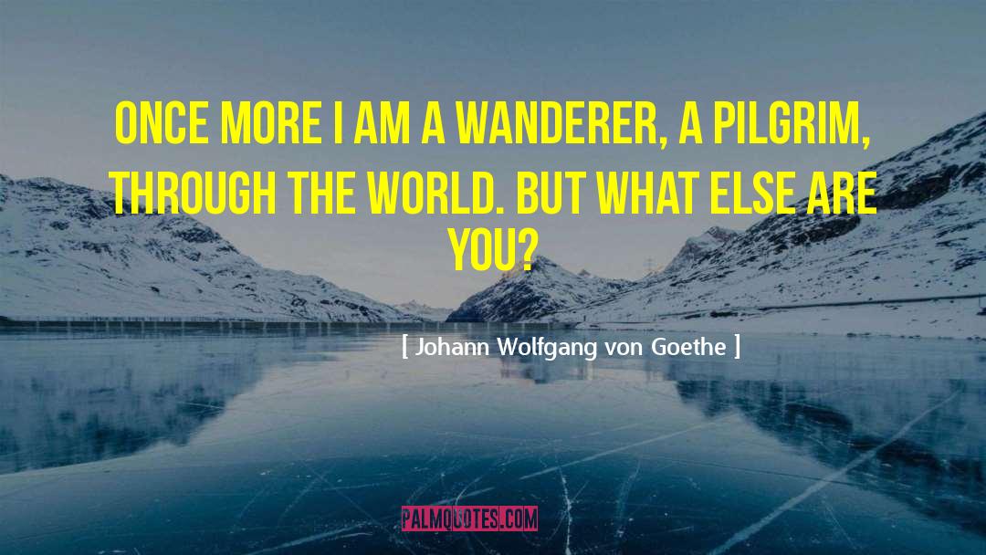 Wanderer quotes by Johann Wolfgang Von Goethe