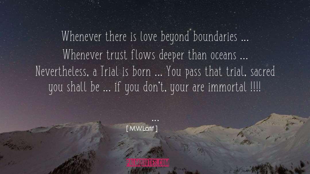 Wanderer quotes by M.W.Latif