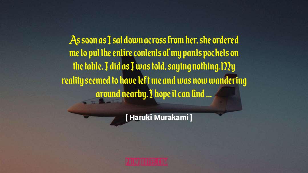 Wandering Around quotes by Haruki Murakami