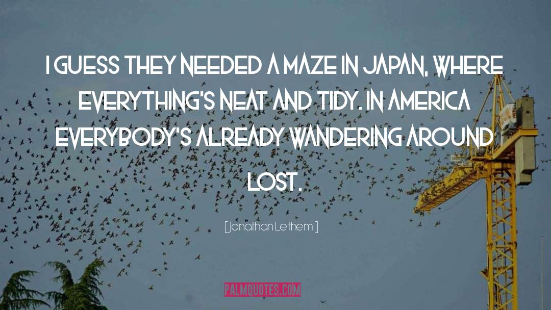 Wandering Around quotes by Jonathan Lethem