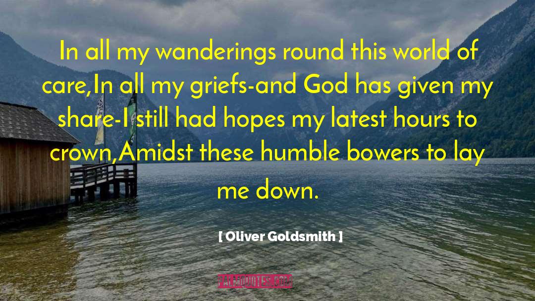 Wanderings quotes by Oliver Goldsmith