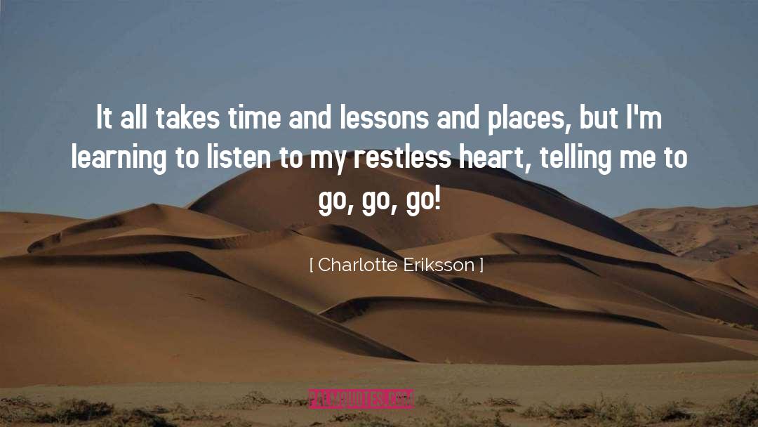 Wanderlust quotes by Charlotte Eriksson