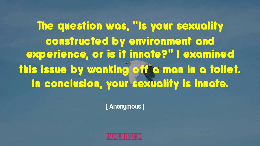 Wanking quotes by Anonymous
