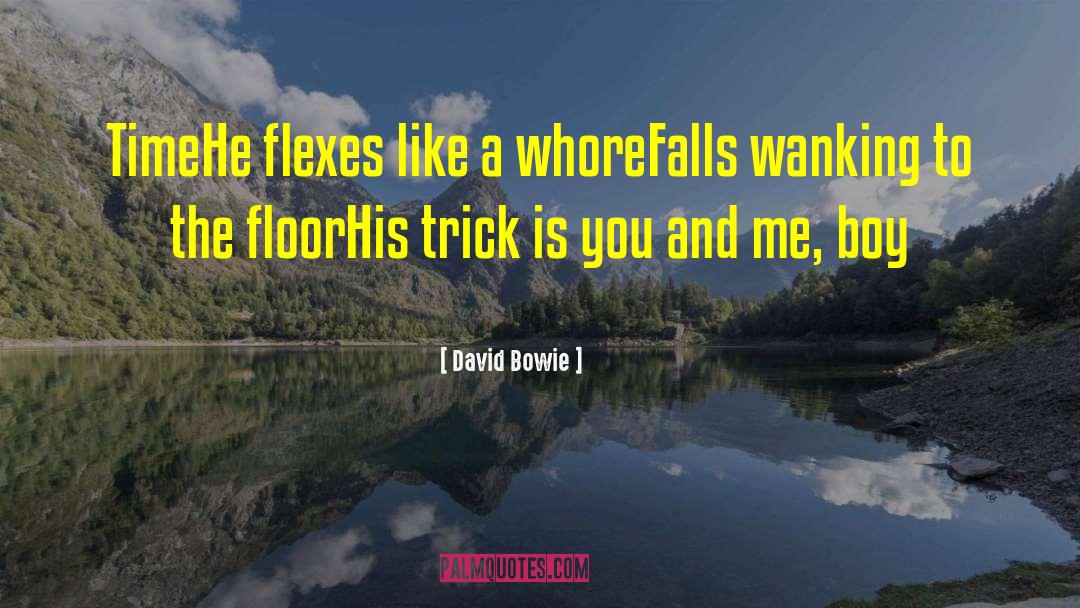 Wanking quotes by David Bowie
