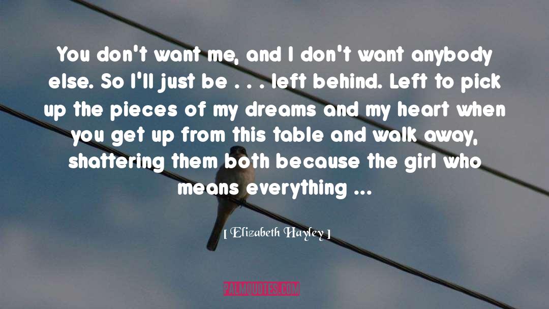 Want Me quotes by Elizabeth Hayley
