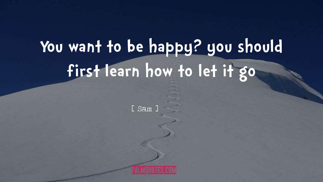 Want To Be Happy quotes by Sam