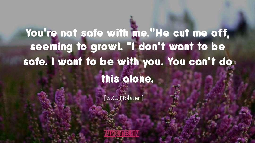 Want To Be With You quotes by S.G. Holster