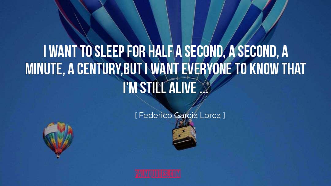 Want To Sleep quotes by Federico Garcia Lorca