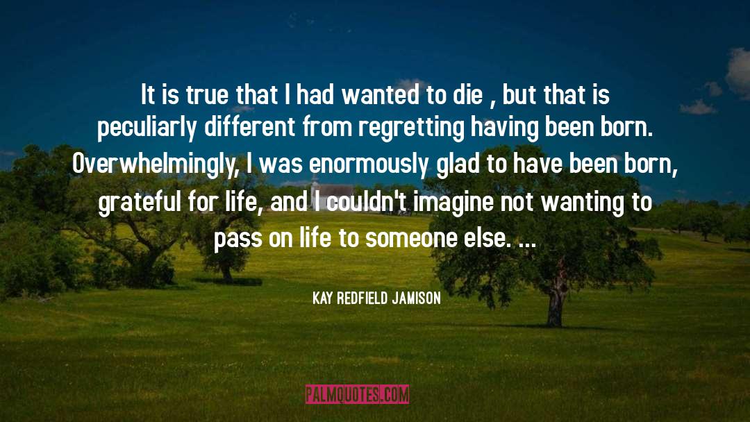 Wanted To Die quotes by Kay Redfield Jamison