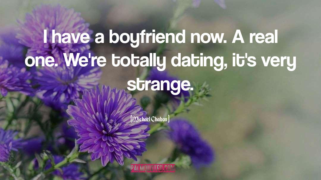 Wanting A Boyfriend quotes by Michael Chabon