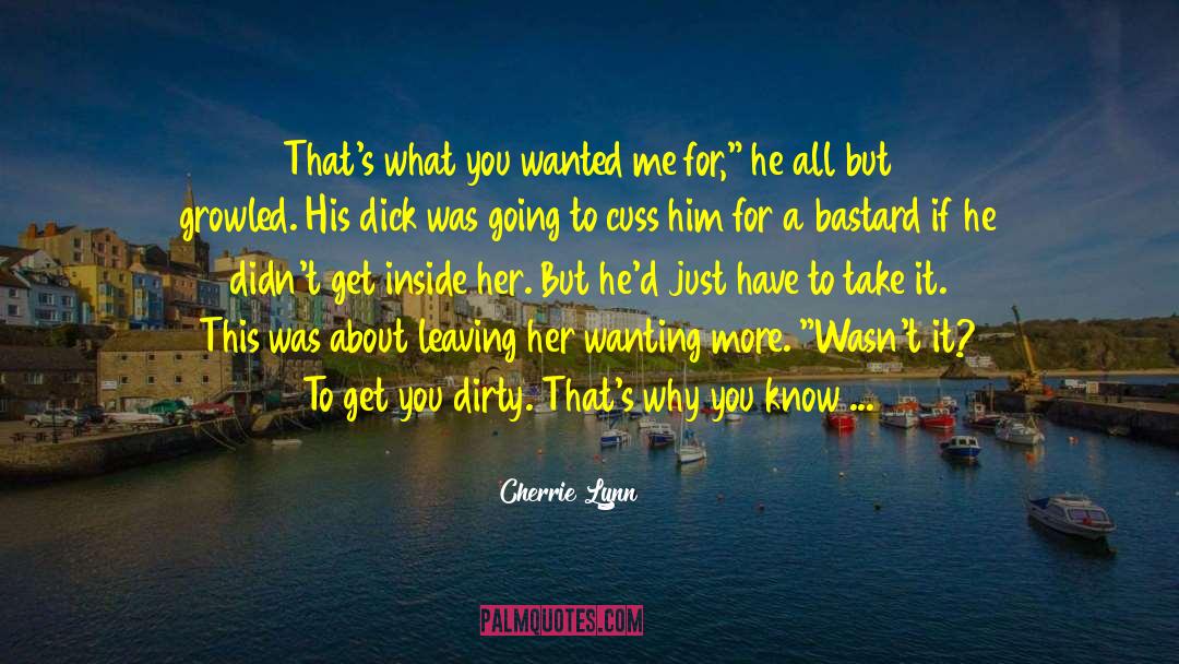 Wanting More quotes by Cherrie Lynn