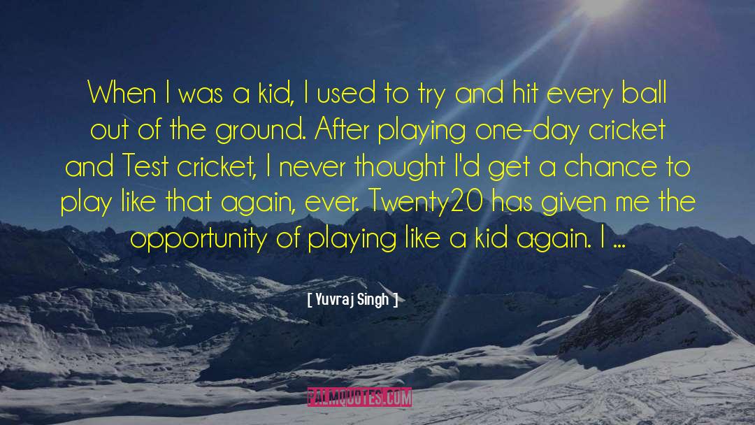 Wanting To Try Again quotes by Yuvraj Singh