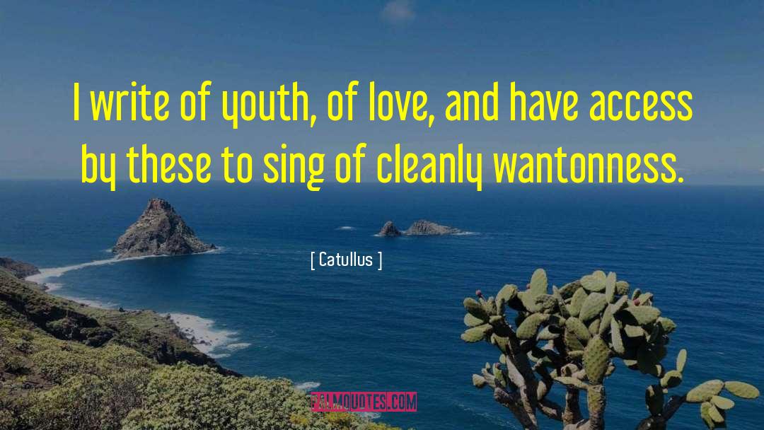 Wantonness quotes by Catullus