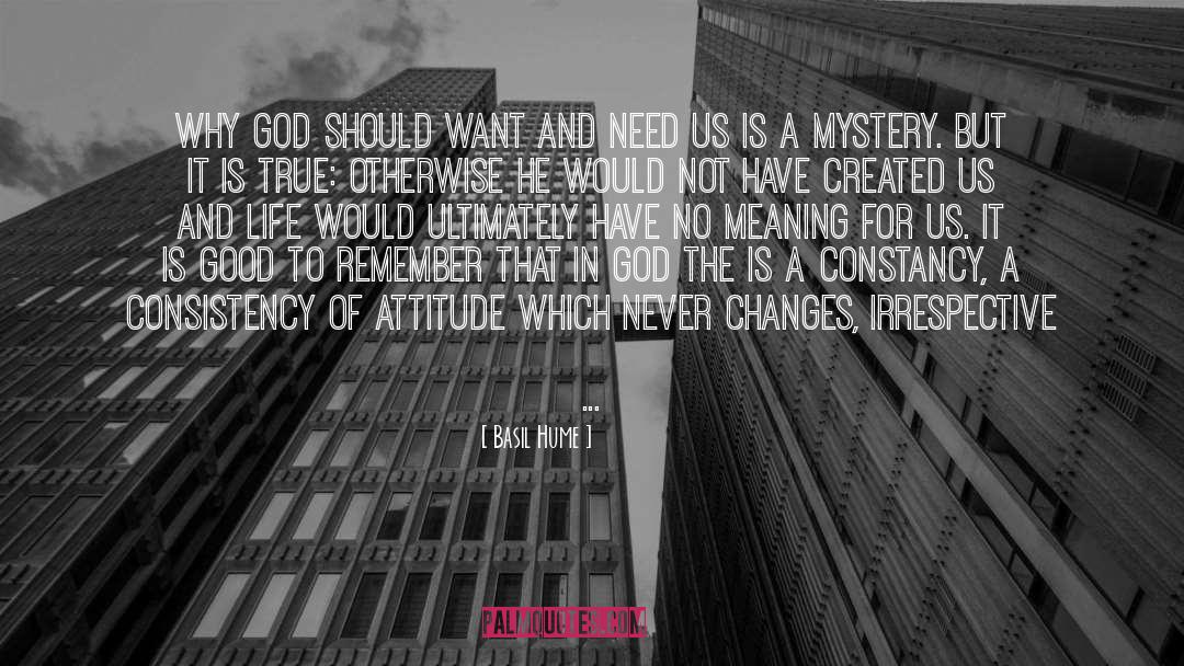 Wants And Needs quotes by Basil Hume