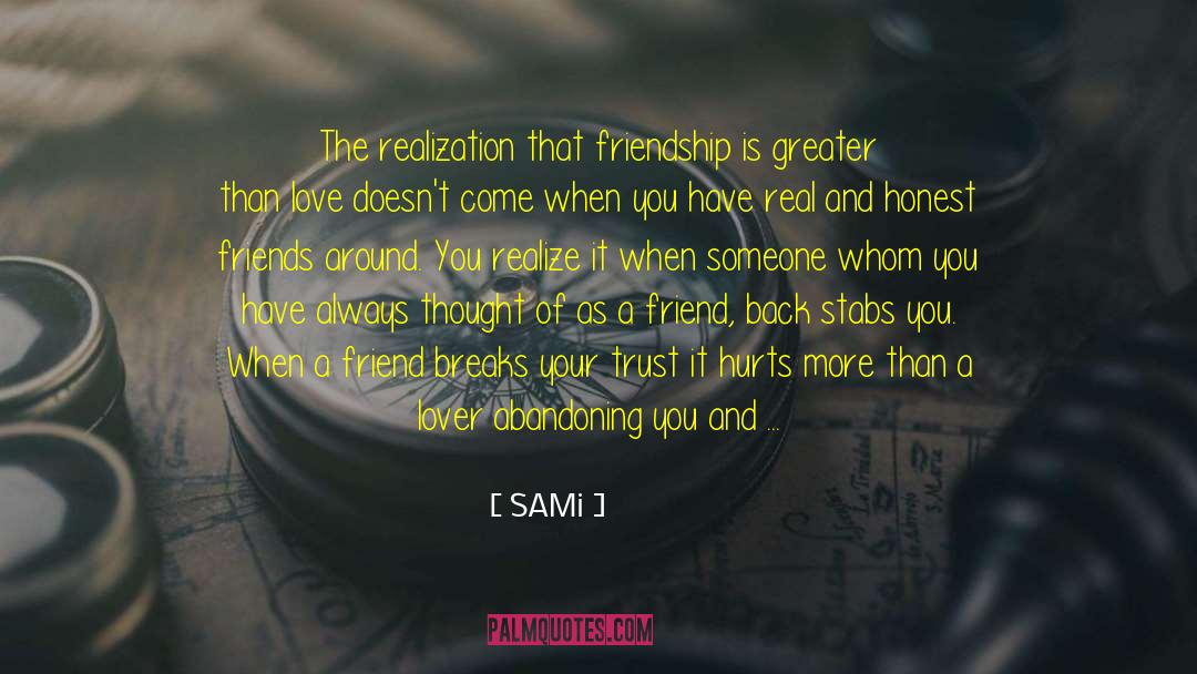 Wants More Than A Friendship quotes by SAMi