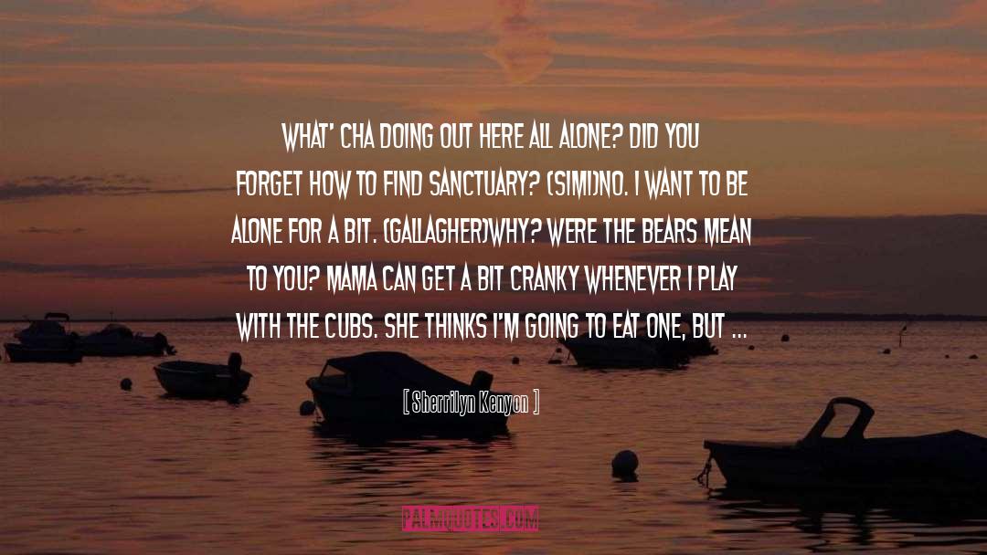 Wants To Be Alone quotes by Sherrilyn Kenyon