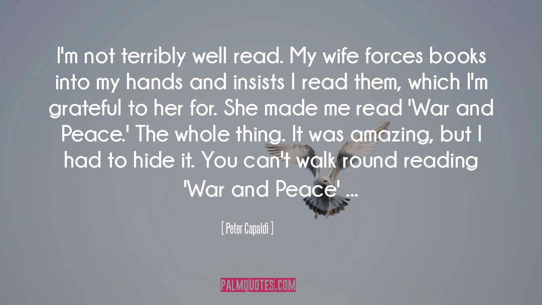 War And Peace quotes by Peter Capaldi
