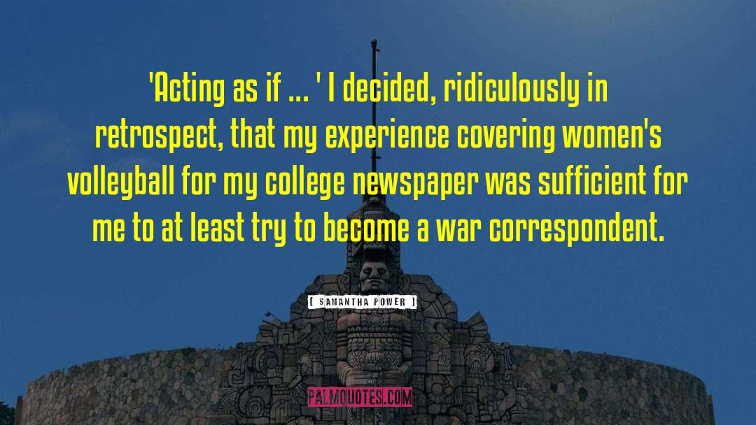 War Correspondent quotes by Samantha Power