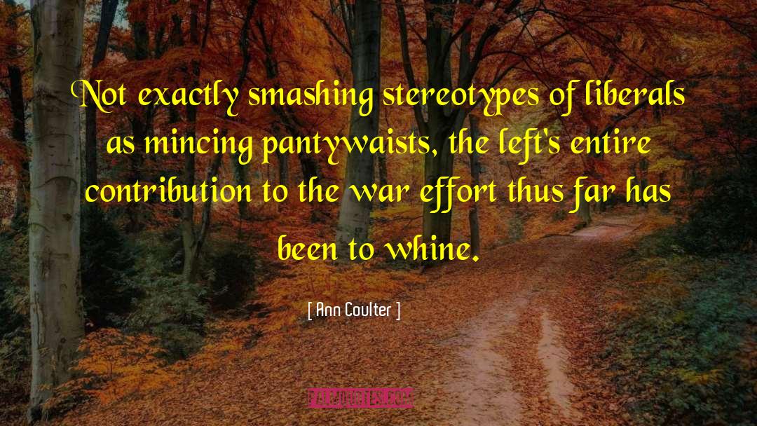 War Effort quotes by Ann Coulter