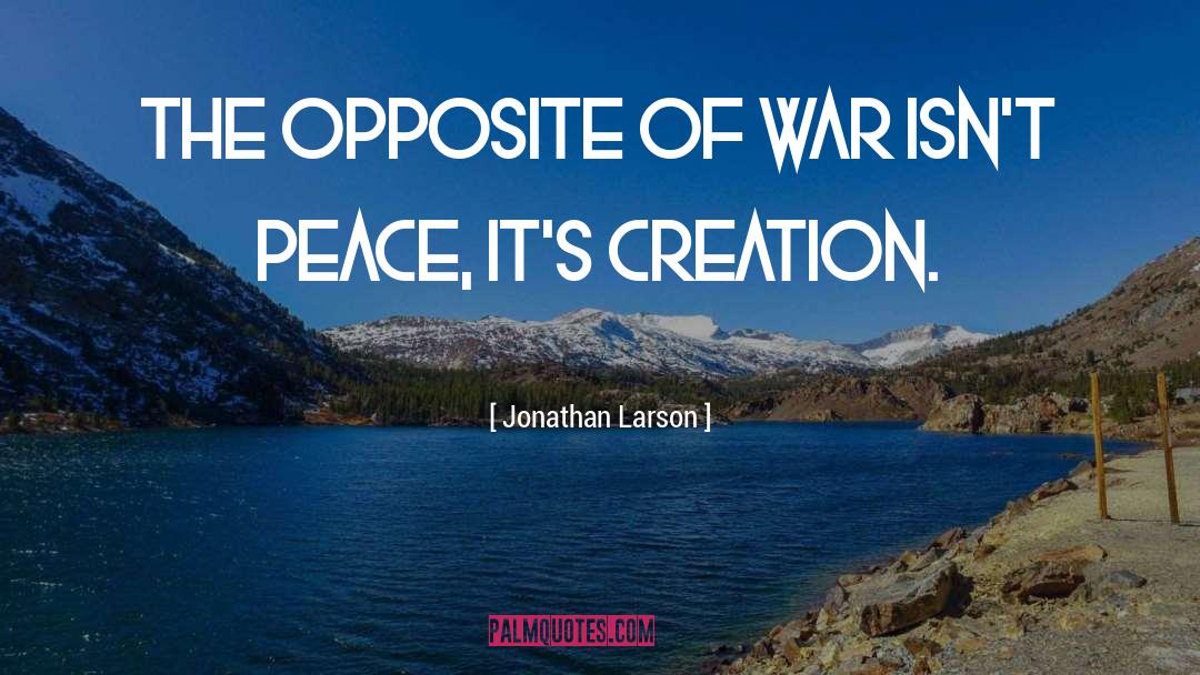 War Genocide quotes by Jonathan Larson