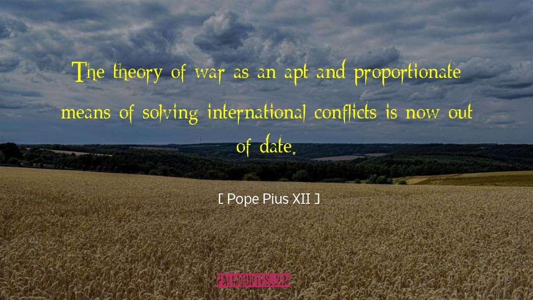 War Genocide quotes by Pope Pius XII