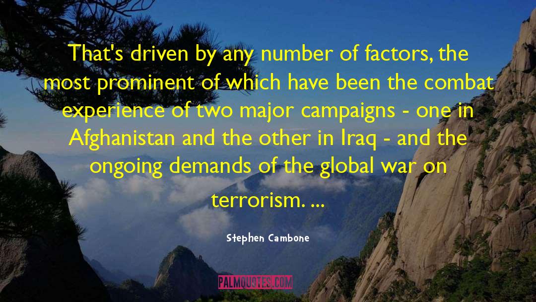 War In Afghanistan 2001 quotes by Stephen Cambone