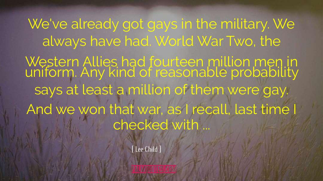 War In The Nursery quotes by Lee Child