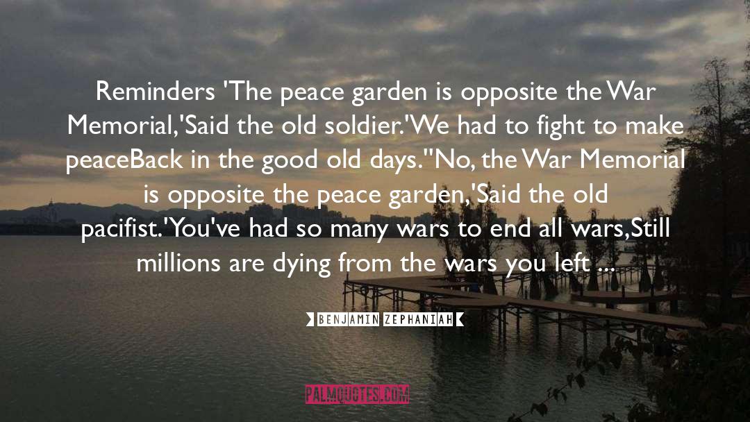 War Memorial quotes by Benjamin Zephaniah