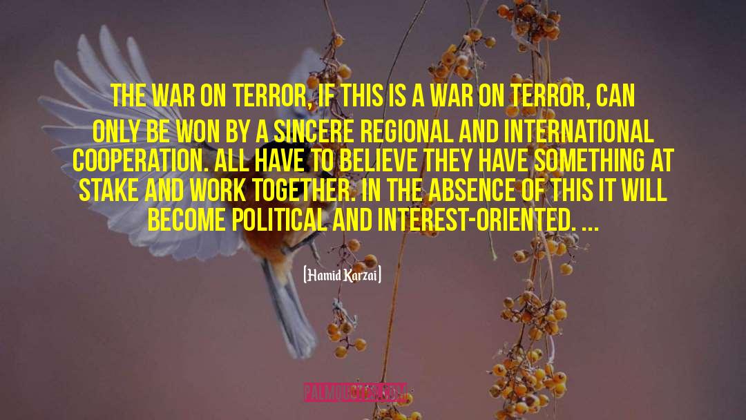 War On Terror quotes by Hamid Karzai