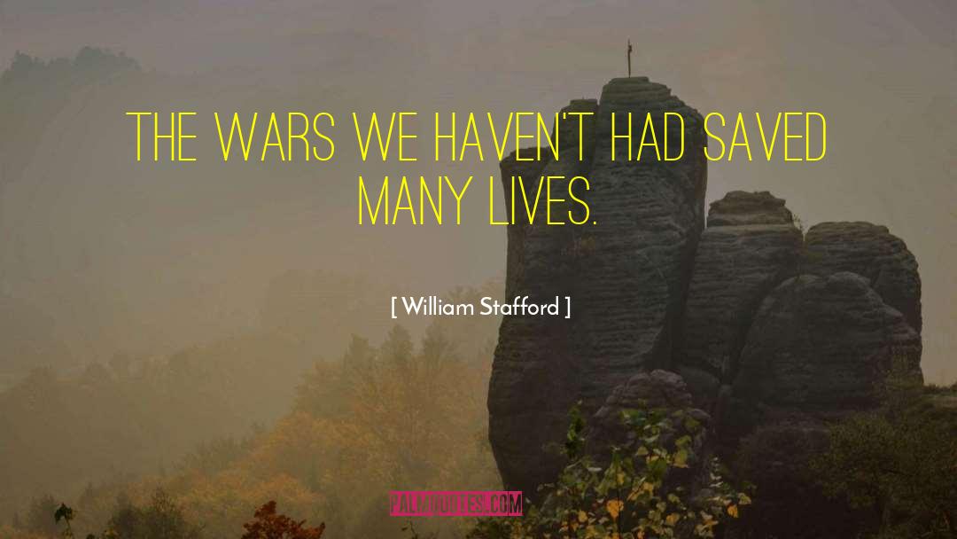 War Poetry quotes by William Stafford