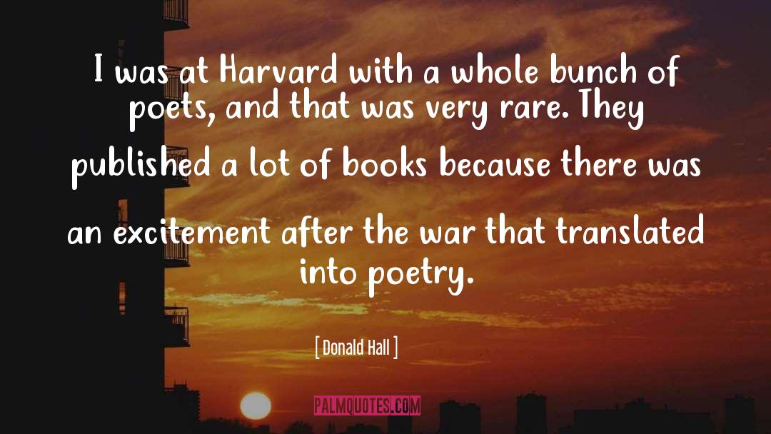 War Poetry quotes by Donald Hall