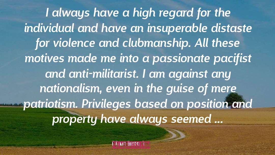 War Position Privilege Soldier quotes by Albert Einstein