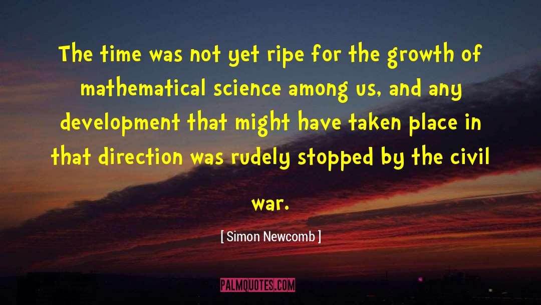 War Time quotes by Simon Newcomb