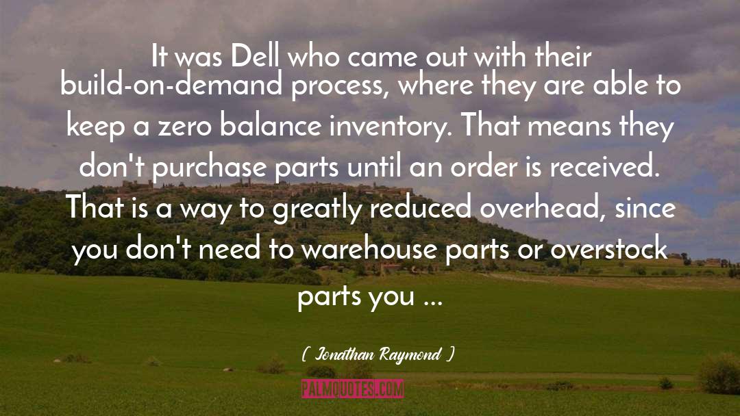 Warehouse quotes by Jonathan Raymond