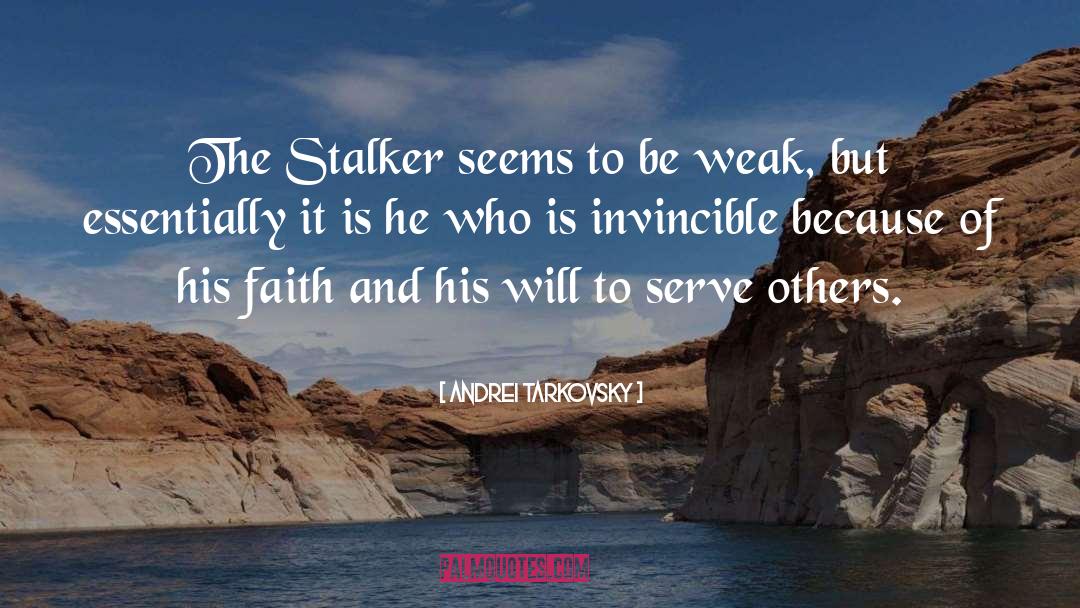 Warframe Stalker quotes by Andrei Tarkovsky