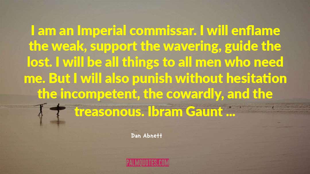 Warhammer 40k Commissar quotes by Dan Abnett