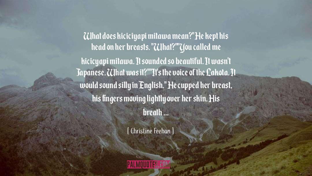 Warm Fuzzy quotes by Christine Feehan