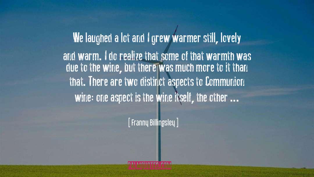 Warm quotes by Franny Billingsley