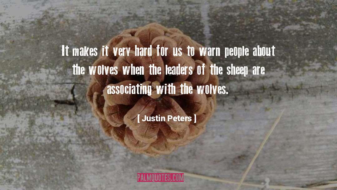 Warn quotes by Justin Peters