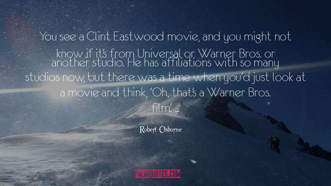 Warner Bros quotes by Robert Osborne