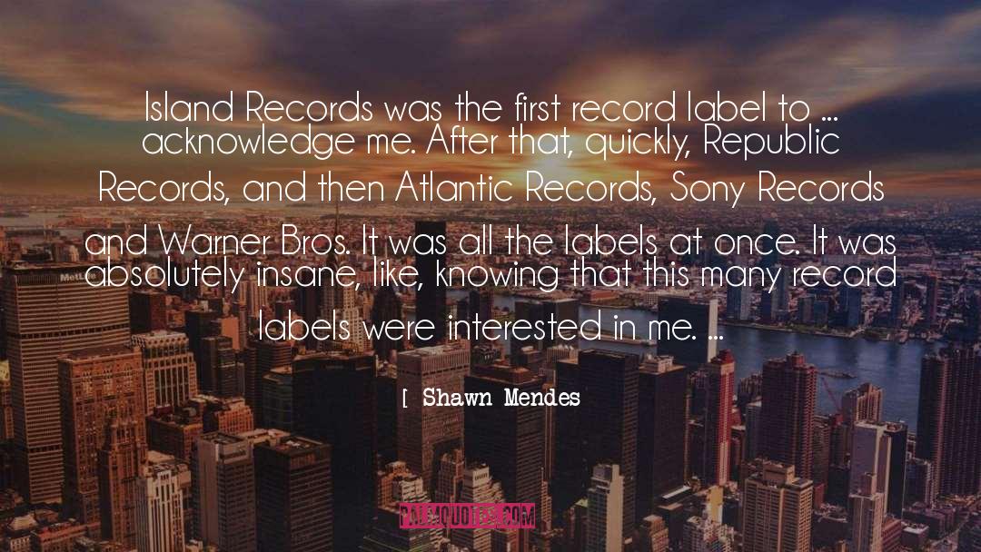 Warner Bros quotes by Shawn Mendes